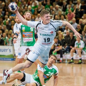 Jeffrey Boomhouwer im Spiel FRISCH AUF Goeppingen - MT Melsungen