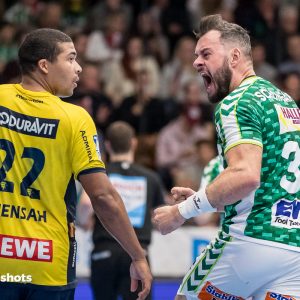 Jens Schoengarth im Spiel FRISCH AUF Goeppingen – Rhein-Neckar Loewen Jens Schoengarth im Spiel FRISCH AUF Goeppingen - Rhein-Neckar Loewen