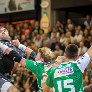 Joan Canellas im Spiel Frisch Auf Goeppingen - THW Kiel