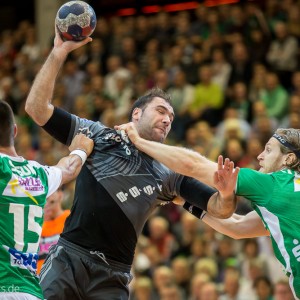 Joan Canellas im Spiel Frisch Auf Goeppingen - THW Kiel