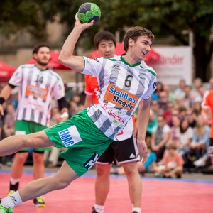 Jona Schoch – Frisch Auf Goeppingen – beim Esslinger Markplatzturnier 2014 Jona Schoch - Frisch Auf Goeppingen - beim Esslinger Markplatzturnier 2014