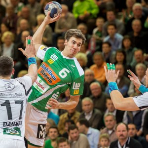 Jona Schoch im Spiel Frisch Auf Goeppingen – MT Melsungen Jona Schoch im Spiel Frisch Auf Goeppingen - MT Melsungen