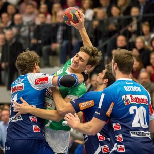 Jona Schoch im Spiel HBW Balingen-Weilstetten – Frisch Auf Goeppingen Jona Schoch im Spiel HBW Balingen-Weilstetten - Frisch Auf Goeppingen