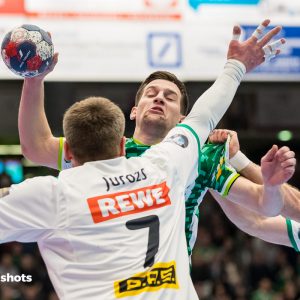 Josip Peric im Spiel Frisch Auf Goeppingen – DHfK Leipzig Josip Peric im Spiel Frisch Auf Goeppingen - DHfK Leipzig