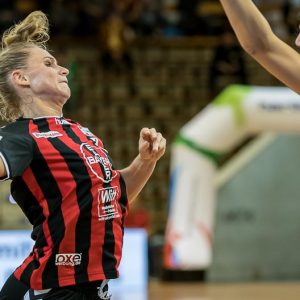 Karolina Bijan im Spiel Frisch Auf Frauen - Bayer Leverkusen