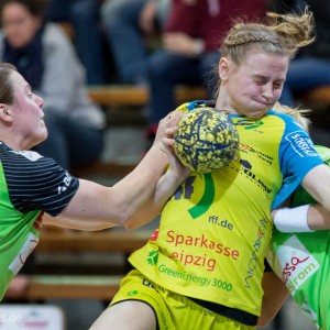 Kaya Diehl im Spiel Frisch Auf Goeppingen Frauen - HC Leipzig