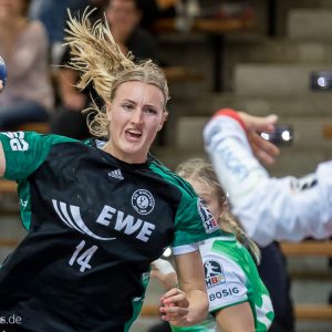 Kelly Dulfer im Spiel Frisch Auf Frauen - VfL Oldenburg