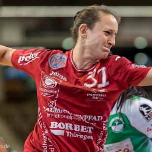 Kerstin Wohlbold im Spiel Frisch Auf Frauen - Thueringer HC