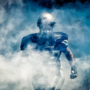 Kevin Peschel im Spiel Albershausen Crusaders - Kirchdorf Wildcats-3