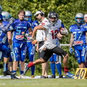 Kevin Stramm im Spiel Albershausen Crusaders - Kirchdorf Wildcats-17