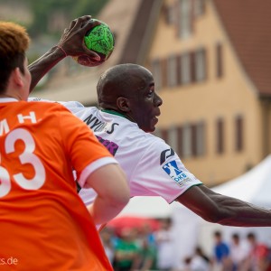 Kevynn Nyokas – Frisch Auf Goeppingen – beim Esslinger Markplatzturnier 2014 Kevynn Nyokas - Frisch Auf Goeppingen - beim Esslinger Markplatzturnier 2014