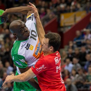 Kevynn Nyokas im Spiel Bietigheim-Frisch Auf Goeppingen Kevynn Nyokas im Spiel Bietigheim-Frisch Auf Goeppingen