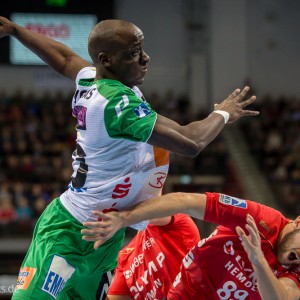 Kevynn Nyokas im Spiel Bietigheim-Frisch Auf Goeppingen Kevynn Nyokas im Spiel Bietigheim-Frisch Auf Goeppingen