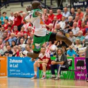 Kevynn Nyokas im Spiel Friesenheim-Frisch Auf Goeppingen Kevynn Nyokas im Spiel Friesenheim-Frisch Auf Goeppingen