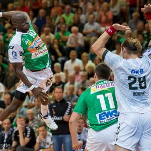 Kevynn Nyokas im Spiel Frisch Auf Goeppingen – Fuechse Berlin Kevynn Nyokas im Spiel Frisch Auf Goeppingen - Fuechse Berlin