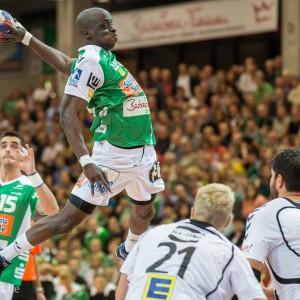 Kevynn Nyokas im Spiel Frisch Auf Goeppingen – GWD Minden Kevynn Nyokas im Spiel Frisch Auf Goeppingen - GWD Minden