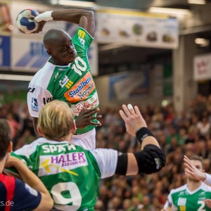 Kevynn Nyokas im Spiel Frisch Auf Goeppingen – SG Flensburg-Handewitt Kevynn Nyokas im Spiel Frisch Auf Goeppingen - SG Flensburg-Handewitt
