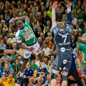 Kevynn Nyokas im Spiel Frisch Auf Goeppingen - THW Kiel