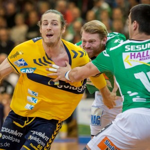 Kim Ekdahl du Rietz (Rhein-Neckar Loewen) im Spiel Frisch Auf Goeppingen -Rhein-Neckar Loewen