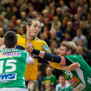 Kim Ekdahl du Rietz (Rhein-Neckar Loewen) im Spiel Frisch Auf Goeppingen -Rhein-Neckar Loewen