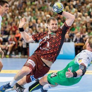 Kresimir Kozina im Finale Fuechse Berlin – FRISCH AUF Goeppingen Kresimir Kozina im Finale Fuechse Berlin - FRISCH AUF Goeppingen