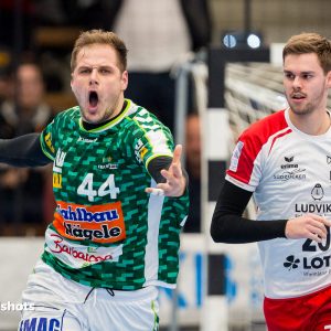 Kresimir Kozina im Spiel Frisch Auf Goeppingen - Eulen Ludwigshafen