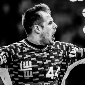 Kresimir Kozina im Spiel Frisch Auf Goeppingen - Eulen Ludwigshafen