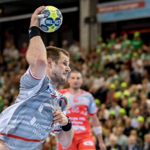 Kresimir Kozina im Spiel Fuechse Berlin – Saint-Raphael Kresimir Kozina im Spiel Fuechse Berlin - Saint-Raphael