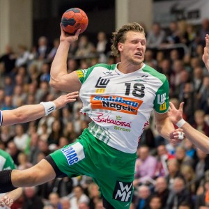 Lars Kaufmann im DHB-Pokal HBW Balingen-FRISCH AUF Goeppingen Lars Kaufmann im DHB-Pokal HBW Balingen-FRISCH AUF Goeppingen