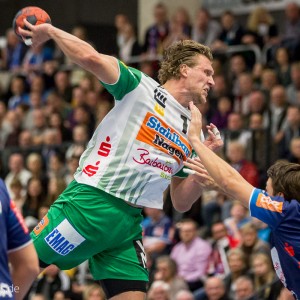 Lars Kaufmann im DHB-Pokal HBW Balingen-FRISCH AUF Goeppingen Lars Kaufmann im DHB-Pokal HBW Balingen-FRISCH AUF Goeppingen