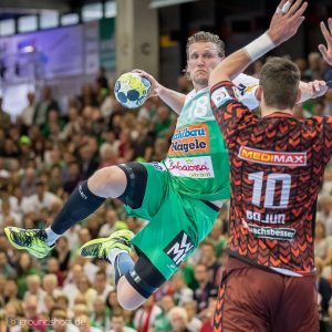 Lars Kaufmann im Finale Fuechse Berlin – FRISCH AUF Goeppingen Lars Kaufmann im Finale Fuechse Berlin - FRISCH AUF Goeppingen