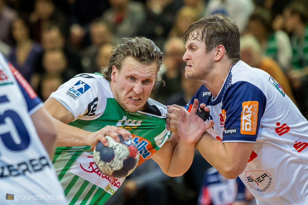 Lars Kaufmann im Spiel FRISCH AUF Goeppingen - Balingen