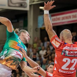 Lars Kaufmann im Spiel FRISCH AUF Goeppingen – HBW Balingen-Weilstetten Lars Kaufmann im Spiel FRISCH AUF Goeppingen - HBW Balingen-Weilstetten