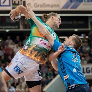 Lars Kaufmann im Spiel FRISCH AUF Goeppingen - HC Erlangen