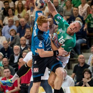 Lars Kaufmann im Spiel FRISCH AUF Goeppingen - HC Erlangen