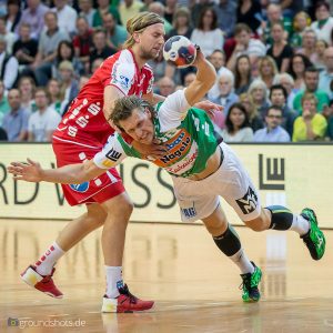 Lars Kaufmann im Spiel FRISCH AUF Goeppingen – TBV Lemgo Lars Kaufmann im Spiel FRISCH AUF Goeppingen - TBV Lemgo