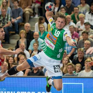 Lars Kaufmann im Spiel FRISCH AUF Goeppingen – TBV Lemgo Lars Kaufmann im Spiel FRISCH AUF Goeppingen - TBV Lemgo