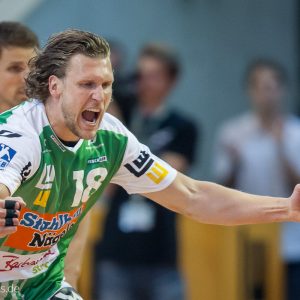 Lars Kaufmann im Spiel FRISCH AUF Goeppingen – VfL Gummersbach Lars Kaufmann im Spiel FRISCH AUF Goeppingen - VfL Gummersbach