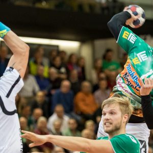 Lars Kaufmann im Spiel Frisch Auf Goeppingen - MT Melsungen