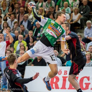 Lars Kaufmann im Spiel Frisch Auf Goeppingen – TuS N-Luebbecke Lars Kaufmann im Spiel Frisch Auf Goeppingen - TuS N-Luebbecke