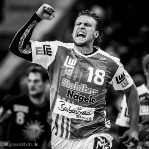 Lars Kaufmann im Spiel Frisch Auf Goeppingen – TuS N-Luebbecke Lars Kaufmann im Spiel Frisch Auf Goeppingen - TuS N-Luebbecke