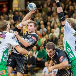 Luc Steins im Spiel FRISCH AUF Goeppingen – Lions Limburg Luc Steins im Spiel FRISCH AUF Goeppingen - Lions Limburg