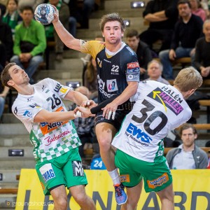 Luc Steins im Spiel FRISCH AUF Goeppingen – Lions Limburg Luc Steins im Spiel FRISCH AUF Goeppingen - Lions Limburg