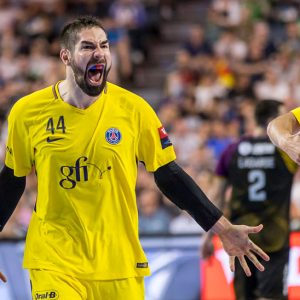Luka und Nikola Karabatic und Nedim Remili Luka und Nikola Karabatic und Nedim Remili