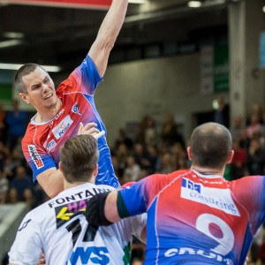 Maciej Scigaj im Spiel FRISCH AUF Goeppinhen – Gornik Zabrze Maciej Scigaj im Spiel FRISCH AUF Goeppinhen - Gornik Zabrze