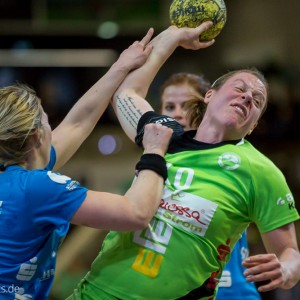 Maike Daniels (Frisch Auf Goeppingen) im Spiel Frisch Auf Goeppingen Frauen – Buxtehuder SV Maike Daniels (Frisch Auf Goeppingen) im Spiel Frisch Auf Goeppingen Frauen - Buxtehuder SV