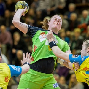 Maike Daniels (Frisch Auf Goeppingen) im Spiel Frisch Auf Goeppingen Frauen - HC Leipzig