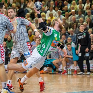 Manuel Spaeth im Spiel FRISCH AUF Goeppingen-Fuechse Berlin Manuel Spaeth im Spiel FRISCH AUF Goeppingen-Fuechse Berlin