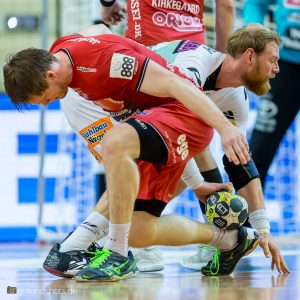 Manuel Spaeth im Spiel FRISCH AUF Goeppingen - HC Midtjylland