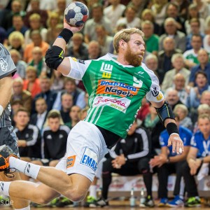 Manuel Spaeth im Spiel FRISCH AUF Goeppingen - THW Kiel